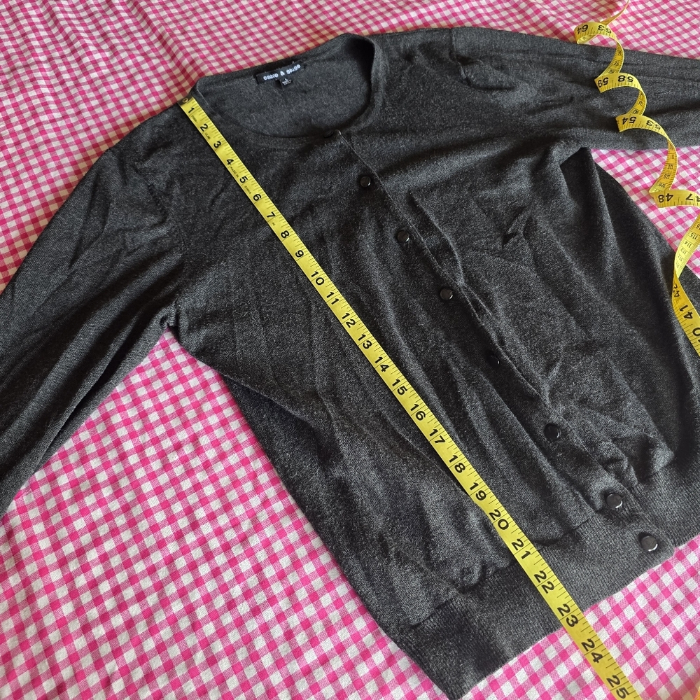 Cable & Gauge Button Down Sweater Sz L - Picture 4 of 6